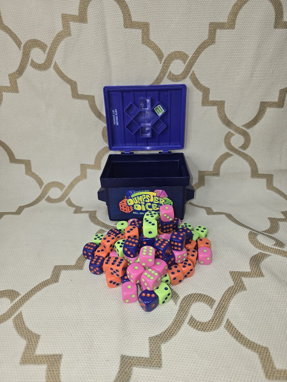 Dumpster Dice Board Game by Big Discoveries 80 Dice Family Game